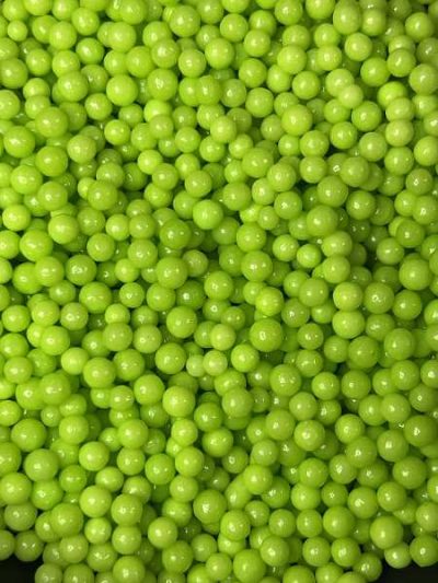 Green Apple Beads (4 MM) 6 oz