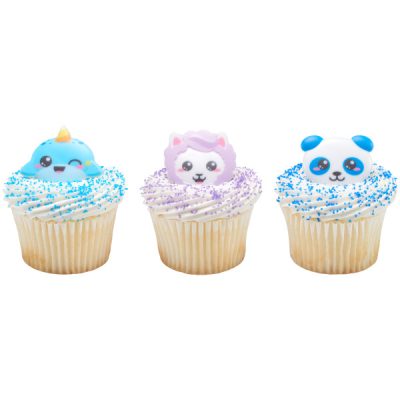 Kawii Characters Rings 12 count