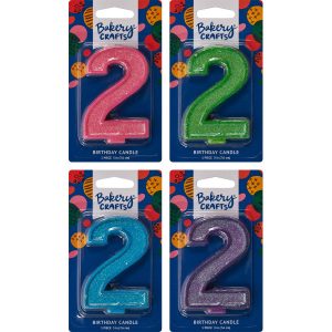 #2 Glitter Candles Each