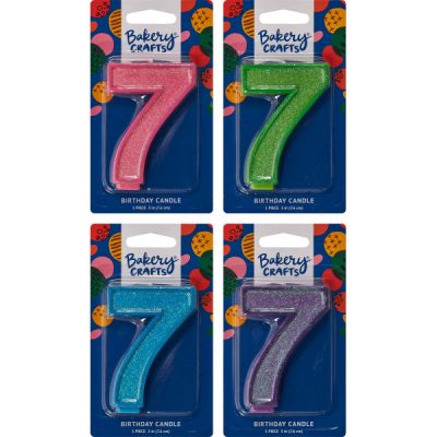 #7 Glitter Candles Each