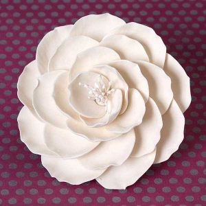 Briar Rose Large Ivory 4″ Each