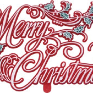Merry Chistmas Plaques 4 3/4″ Each
