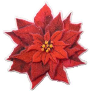 Large Poinsettia Dec-Ons each
