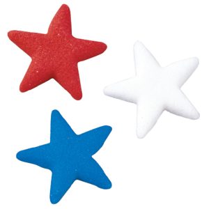 Star Red White Blue Dec-Ons 12 count