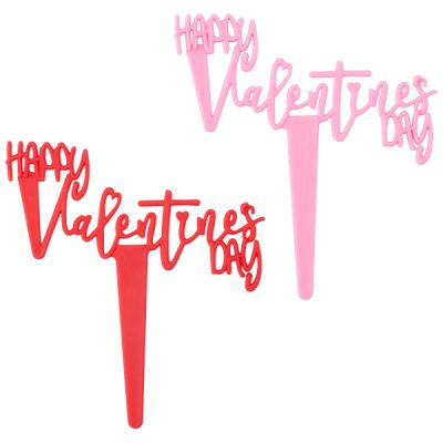 Happy Valentine's Day Script DecoPics 12 count