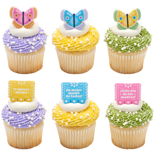 Le Mejor Mama de Todas Cupcake Rings 12 count - Image 3