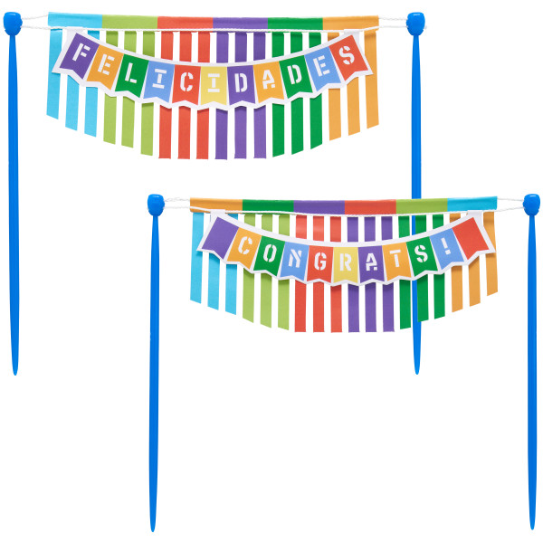 Felicidades Congrats Banner Layon each