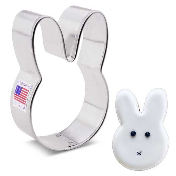 Cute Bunny Head Cookie Cutter 3 inch each