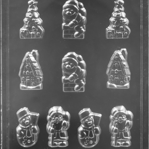 Christmas Assorted Toppers 10 Cavity Each