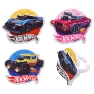 Hot Wheels Epic Stunt Cupcake Rings 12 CT