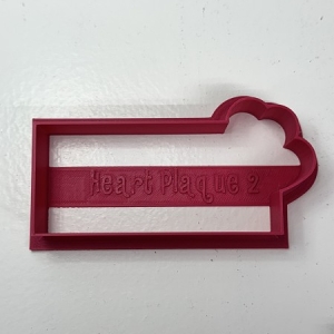 Heart Plaque 2 Cookie Cutter