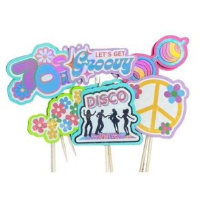 70’s Cupcake Picks 12 count