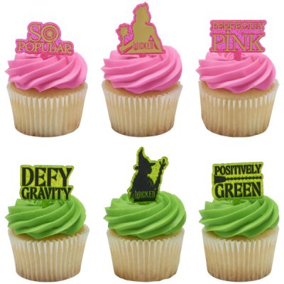 Wicked Elphaba and Glinda DecoPics 12 count