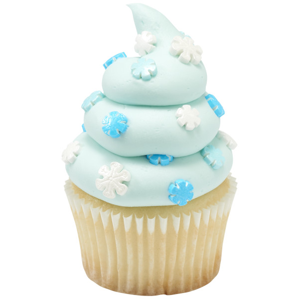 Snowflake Shapes Candy Sprinkles 5 OZ - Image 2