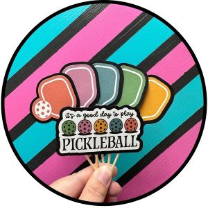 Pickleball Cupcake Picks 12 CT
