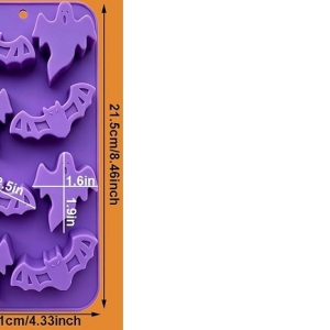 Ghost and Bat Silicone Mold 8 Cavities Each