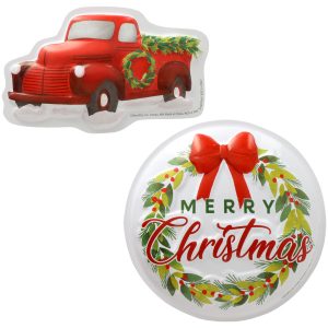 Merry Christmas Red Truck Assortment Pop Tops 2 count