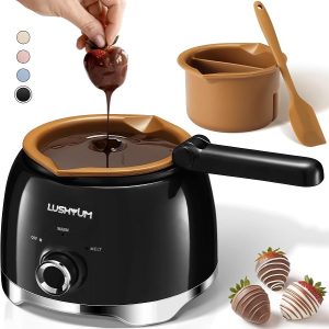 Electric Chocolate Melting Pot, 4-Cup Chocolate, 2 Inserts Each
